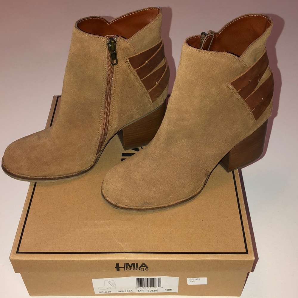 Heritage Mia Suede Booties